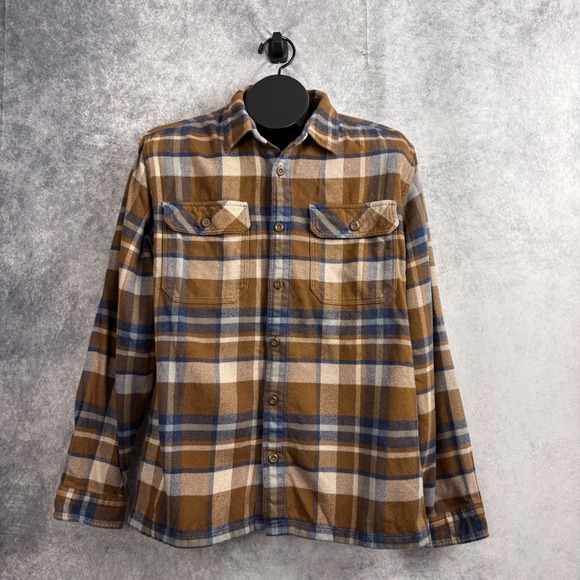 Patagonia Other - Patagonia Men's Long-Sleeved Fjord Flannel Shirt in Basin Sediment Size Medium